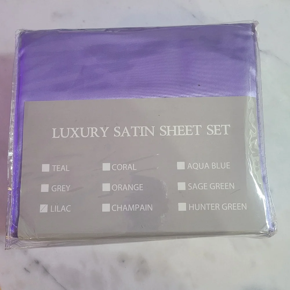 King Size Satin Sheet Set